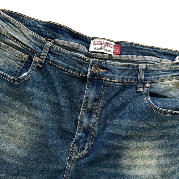 Hudson and Barrow stretch straight Jean jeans denim cotton 42 x 32 - Picture 2 of 8